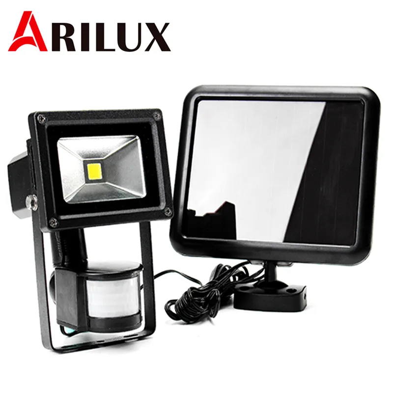 

ARILUX 5W Solar Power PIR Motion Sensor Flood Light Outdoor Waterproof IP44 COB LED Adjustable Flood Light Spotlight