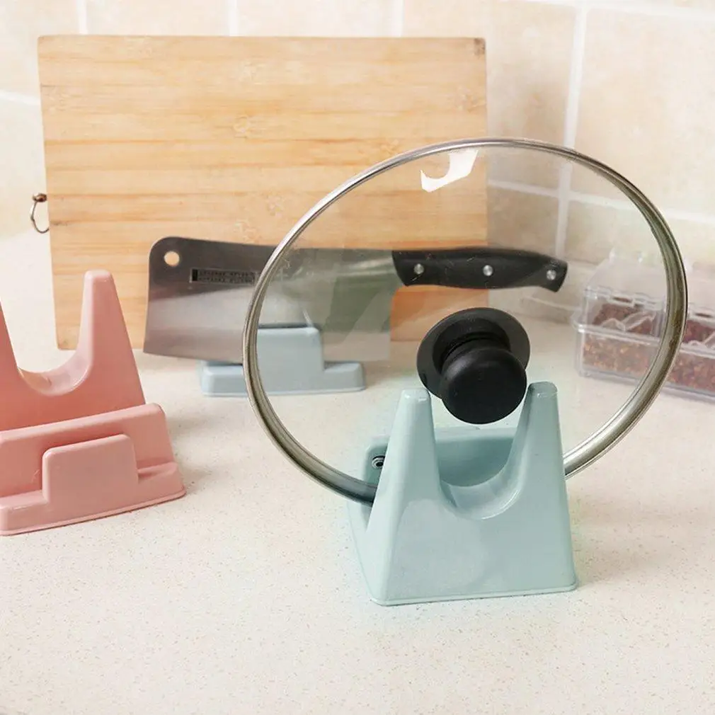 

high quality Kitchen Pot Pan Cover Lid Shell Stand Holder Storage for putting spoon or pot cover