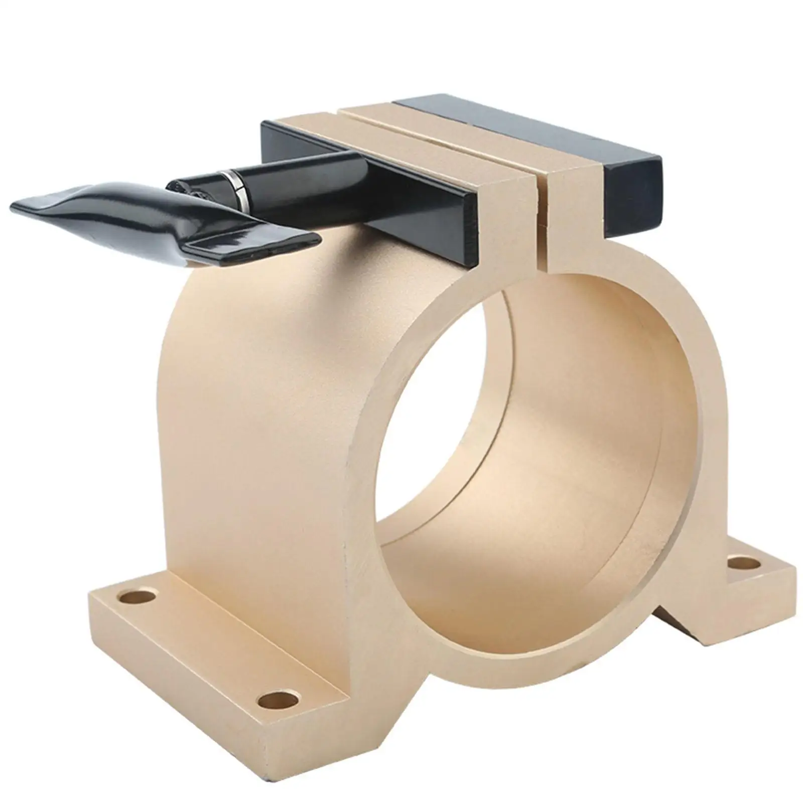 65mm Diameter Golden Aluminum CNC Spindle Motor Holder Mount Bracket