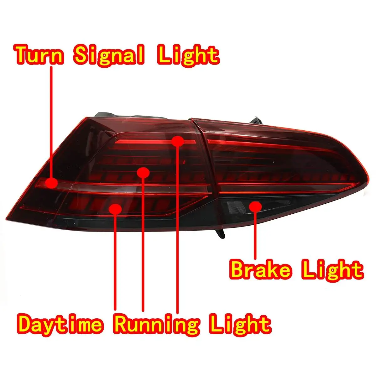 1 Pair For Vw Golf 7 Mk7 Golf7 Golf7.5 Mk7.5 13-17 Led Taillights DIY Modified Tail Lights Led Rear Lamp Brake light Car Styling