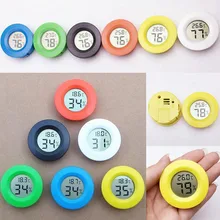 JX-LCLYL, круглый цифровой гигрометр для сигар, термометр, черный