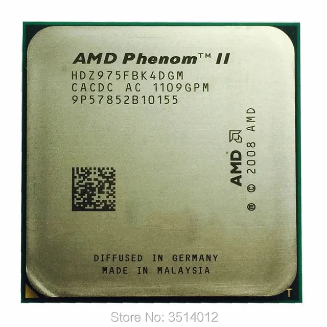 Процессор AMD Phenom II X4 975 Black Edition X4 975 3,6 ГГц четырехъядерный процессор HDZ975FBK4DGM Socket AM3