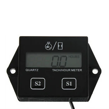 

New Arrival Display LCD Tachometer RPM Tacho Tach Gauge Spin Digital Tachometer Engine Tach Hour Meter For Car Boat Motorcycle