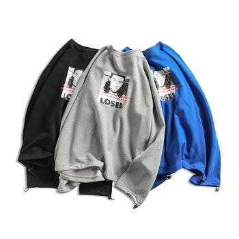 

Spring New Hoodies Men Fashion Figure Printing Casual Sweatshirt Man Streetwear Wild Hip Hop Loose Pullover Male Sportswear