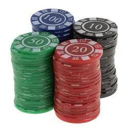 Perfeclan Новый 80 граф пластиковые покерные фишки карточная игра-красный зеленый синий черный Пластиковые покерные фишки