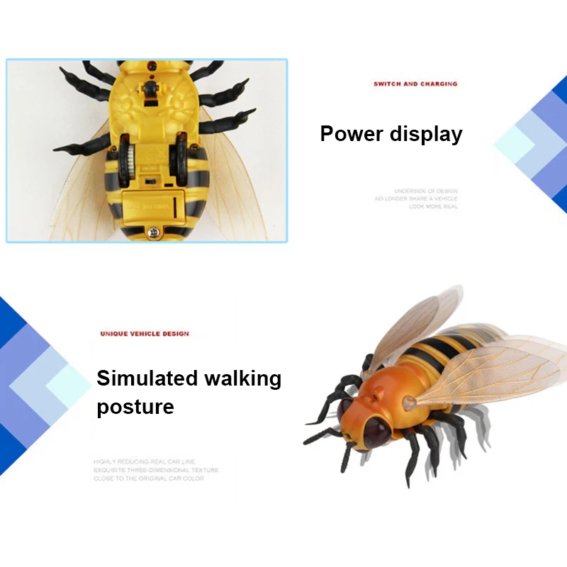 

Remote Control Flies Ladybug Bee Simulation Insects Toy Children Kids April Fools' Day YJS Dropship