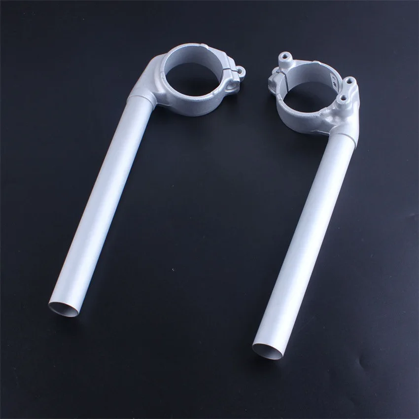 

CNC Handle Bar Clip On For Yamaha YZF R1 YZF-R1 YZFR1 2004-2008 2005 2006 2007 Silver