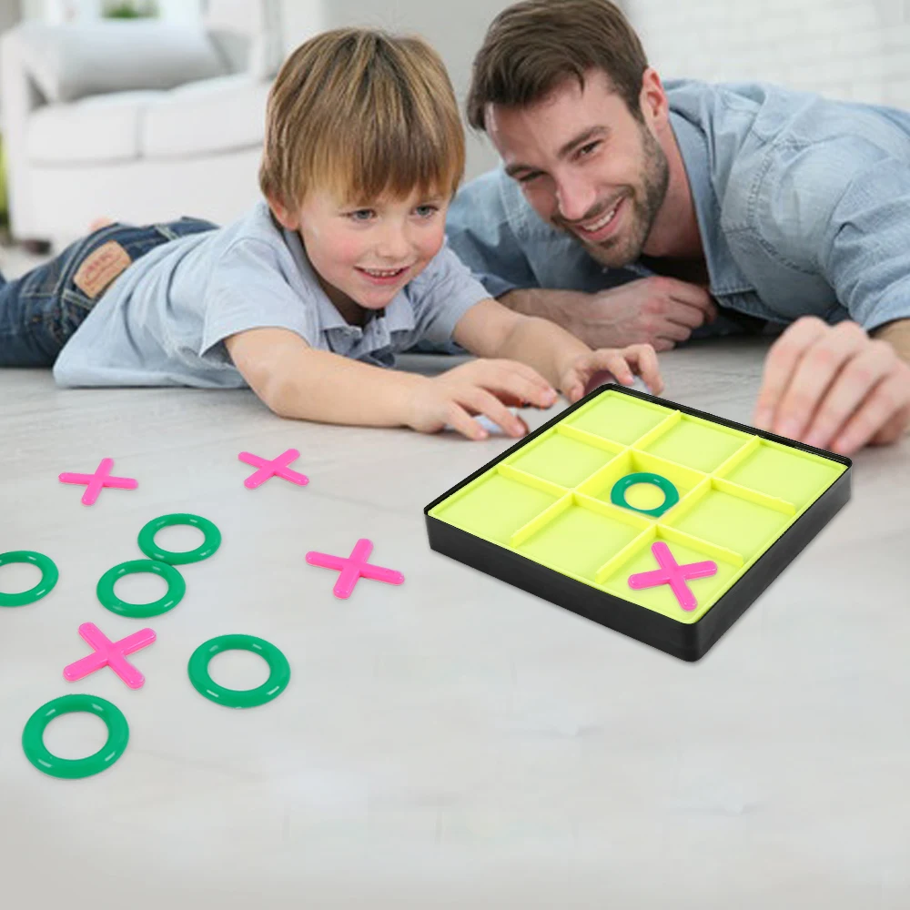 

Tic Tac Toe Puzzle Board Game OX Chess Educational Toy