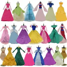 Lot Classic Dress Copy Elsa Bella Princess Party Ball Gown Dancing Fairytale Skirt Doll Accessories Clothes For 17 inch Doll Toy