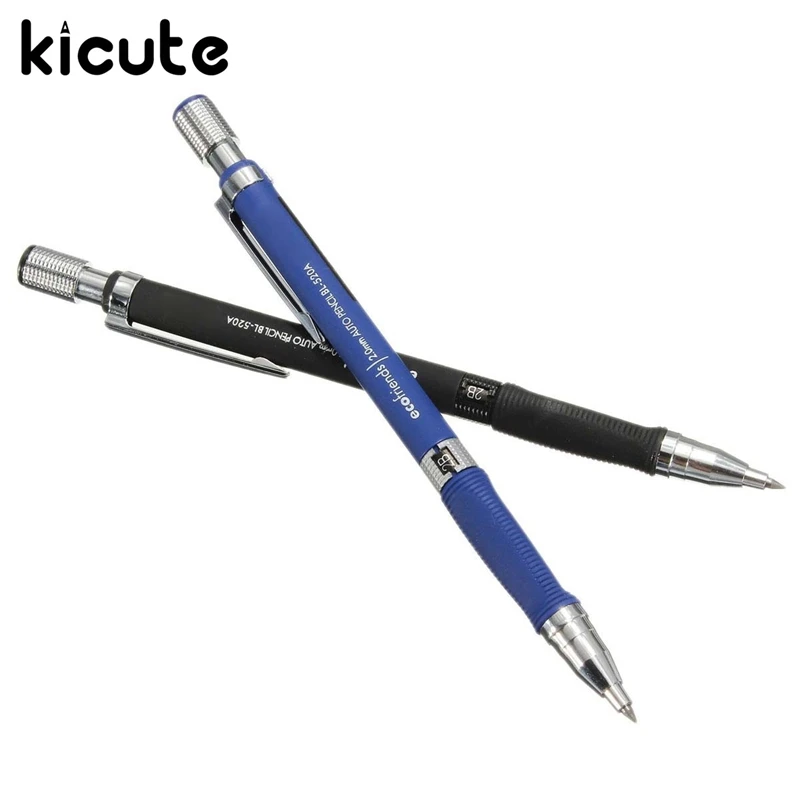 

Kicute 10pcs 2B 2.0 mm Blue Black Lead Holder Pen Mechanical Pencils Drafting Drawing Pencil for Sketching School Office Supply