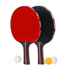 Настольный теннис, ракетка для рукопожатия, для начинающих, для тренировок, для пинг-понга, для бита, настольный комплект теннисных ракеток(2 ракетки+ 3 мяча