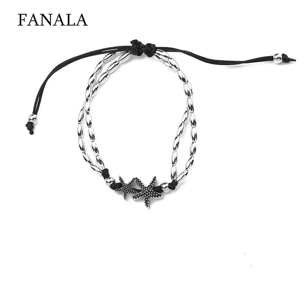 

Women Fashion Multi-layer Star Shape Knot Anklet Bracelets Jewelry Gift Casual, Street, Party, Club, etc