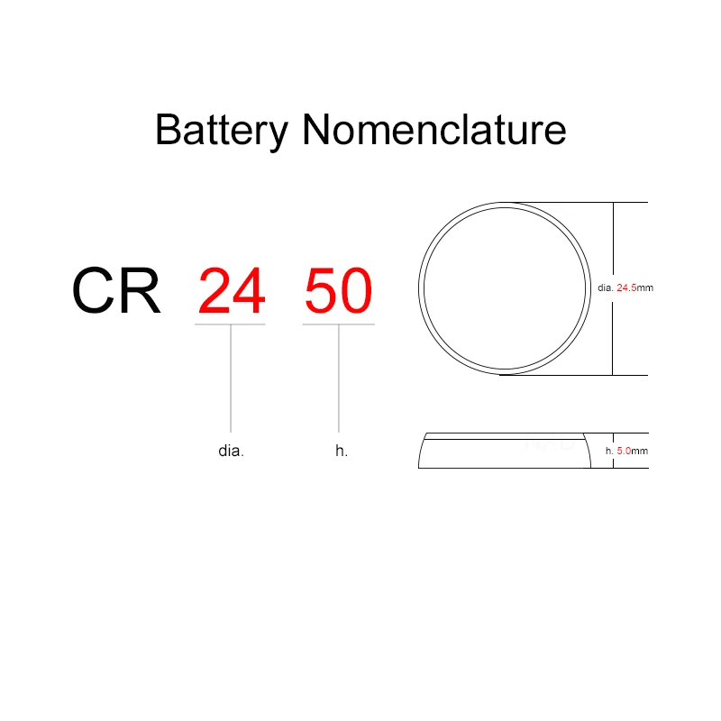 Батарейки для монет, литий-ионная аккумуляторная батарея LIR2450 3,6 В 2450 заменяет CR2450 2 шт