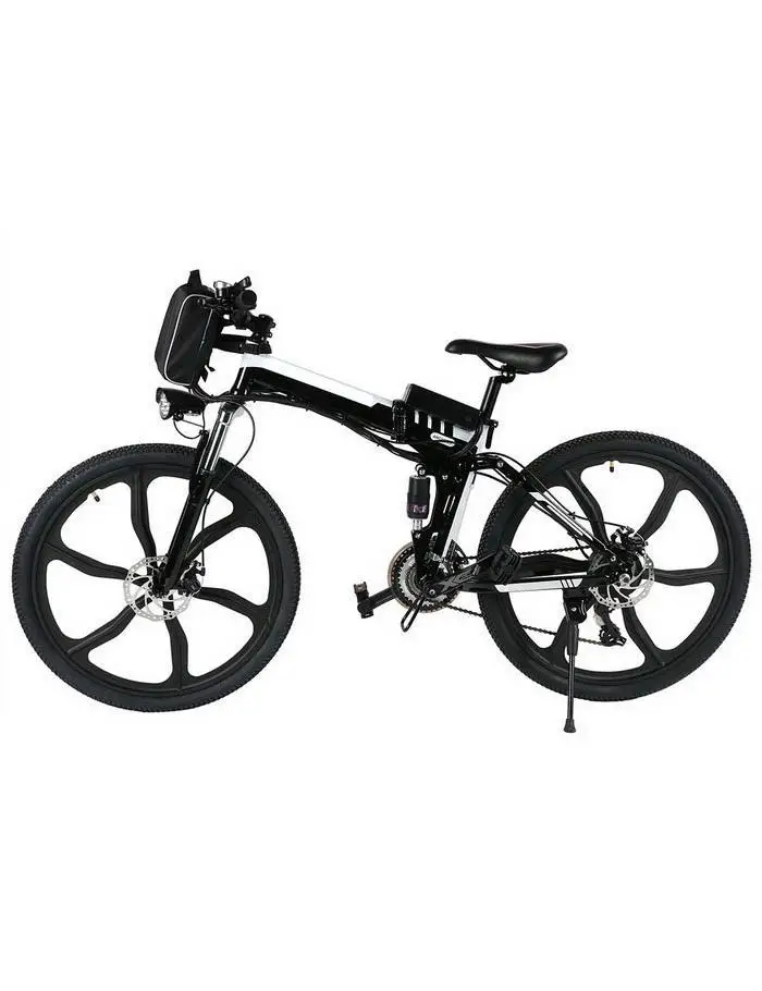 Excellent 26 inch folding electric mountain bike 48V lithium 500w SMART electric bicycle battery power instead of walking ebike 4