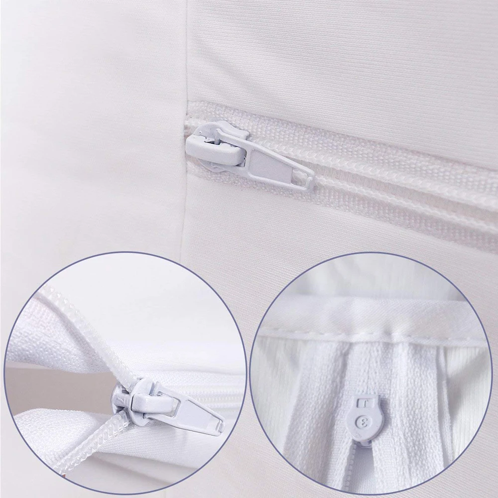  Turetrip All Size Smooth Zipper Waterproof Mattress Cover Bed Bug Proof Mattress Protector Fully Co