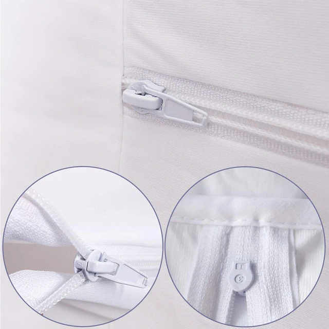 Zipper Waterproof Bed Cover Bed Bug Proof Mattress Protector Fully Foam Cover Queen 3