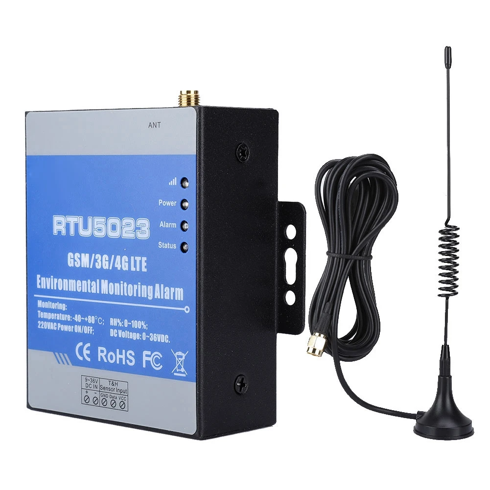 RTU5023 GSM Дистанционный детектор температуры и влажности сигнализация Поддержка
