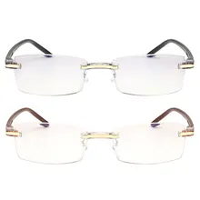 Сверхлегкие очки для чтения без оправы для женщин и мужчин прозрачные линзы анти-Blu-Ray компьютерные очки для чтения Пресбиопии очки