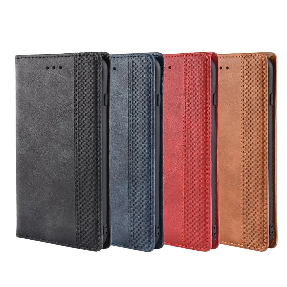 

Retro Luxury Leather Magnetic Flip Case For iPhone 7 8 plus iPhone x XS Max XR Wallet Cover Case With Card Holder Phone Bag
