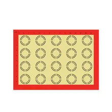 Антипригарный силиконовый коврик для выпечки лист выпечки Кондитерские инструменты коврик для раскатки теста большой размер для торта печенья оранжевый