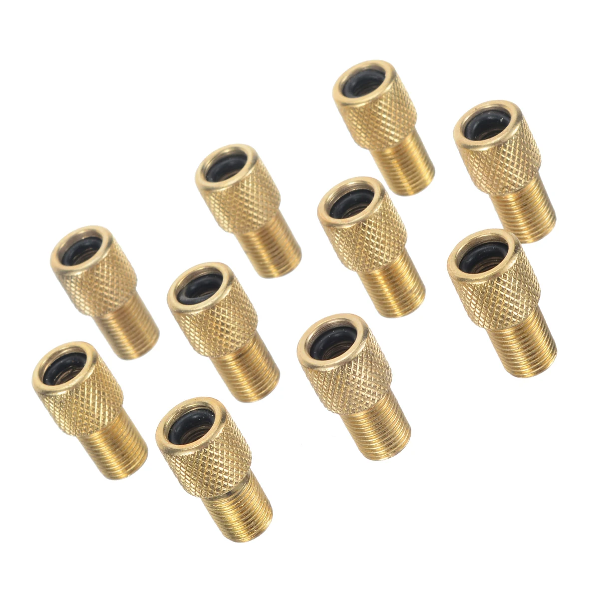 10Pcs/Lot Bicycle Valve Adapter Air Pump Converter Presta to Schrader