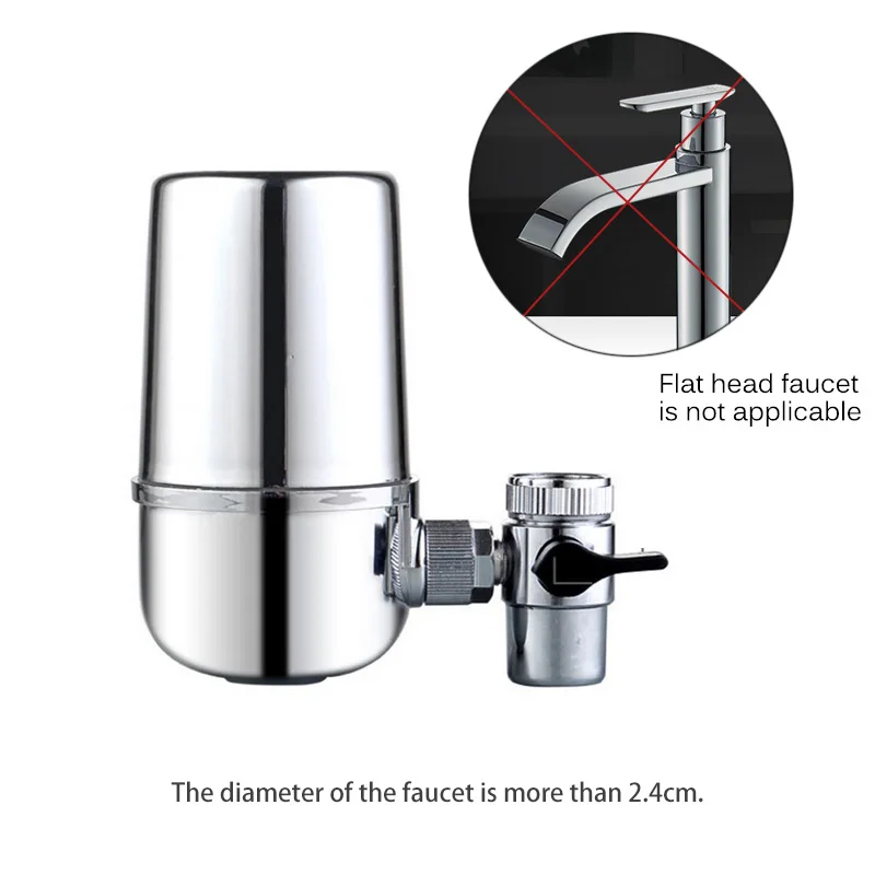 

Household Activated Carbon Water Filter Mini Kitchen Faucet Purifier Water Purifying Plant Filtration Cartridge 360 Rotate