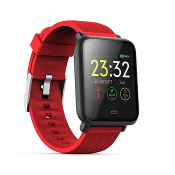 

Q9 1.3 inch Blood Pressure Smartwatch 15 Days Work Message Display Multi-Sport Model HRM Heart Rate IP67 Waterproof Smart Watch