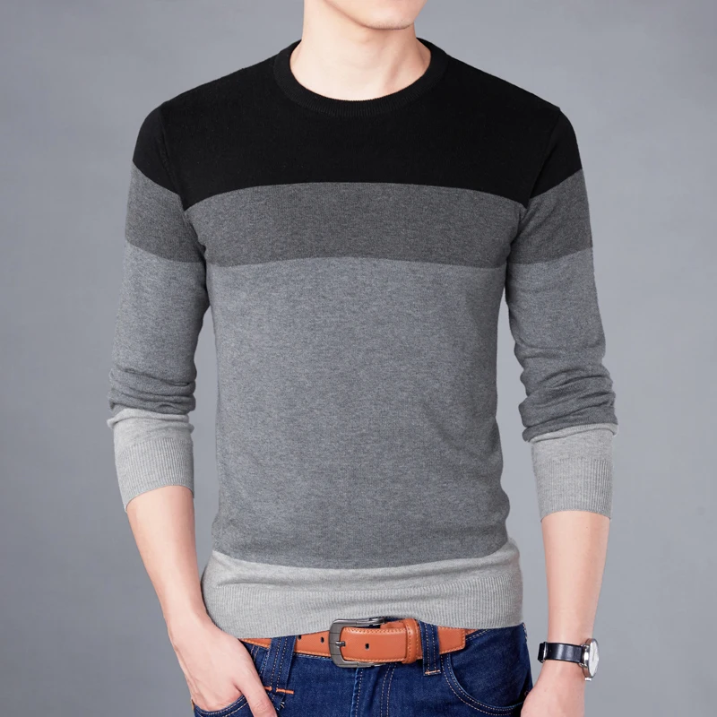 M 3XLSweater Для мужчин 2019 Новое поступление Повседневный пуловер осень круглый