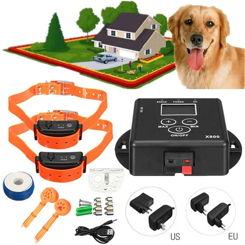 

Anti Bark LCD Electric Remote Shock Pet 2 Dog Vibration Training Collar Systems Support Multiple Collar Operation