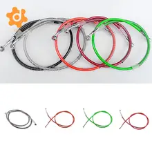 130 см мотоцикл из нержавеющей стали плетеный тормозной Масляный шланг фитинг