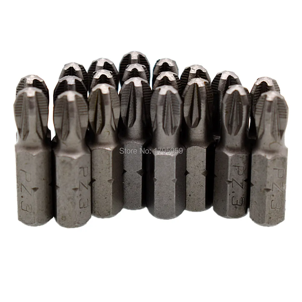 Насадка для отвертки PZ1 PZ2 PZ3 PH2 25 мм 1/4 &quotшестигранный хвостовик ударная насадка