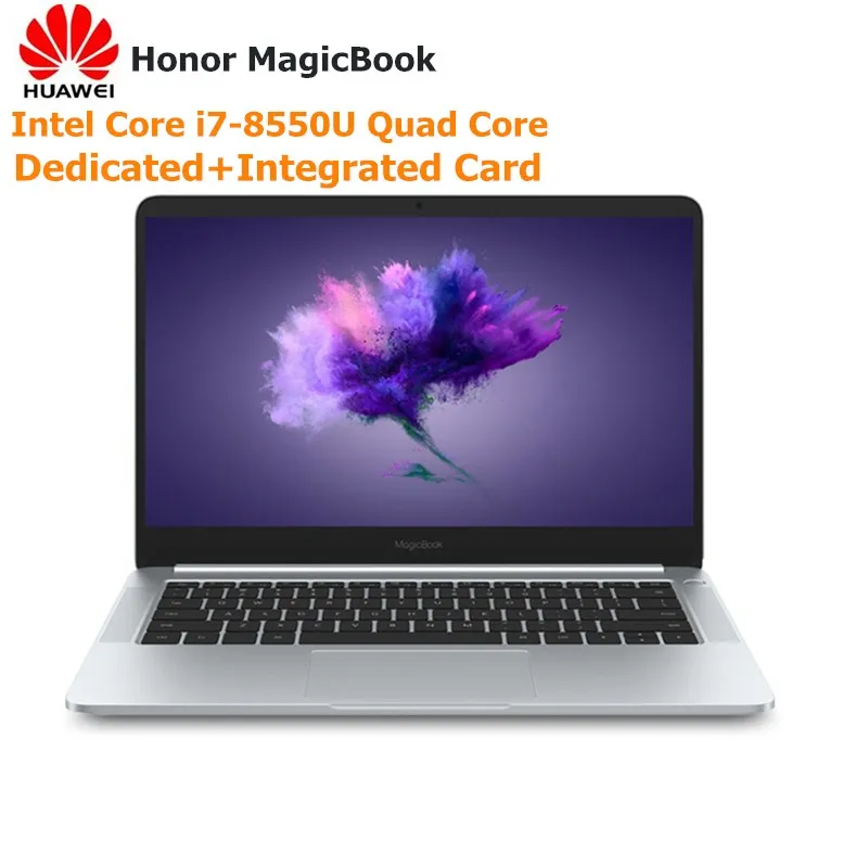 

HUAWEI Honor MagicBook Laptop 14 Inch Windows 10-OEM Pro I7-8550U Quad Core 1.8GHz 8GB RAM 512GB SSD Dedicated Graphics Notebook