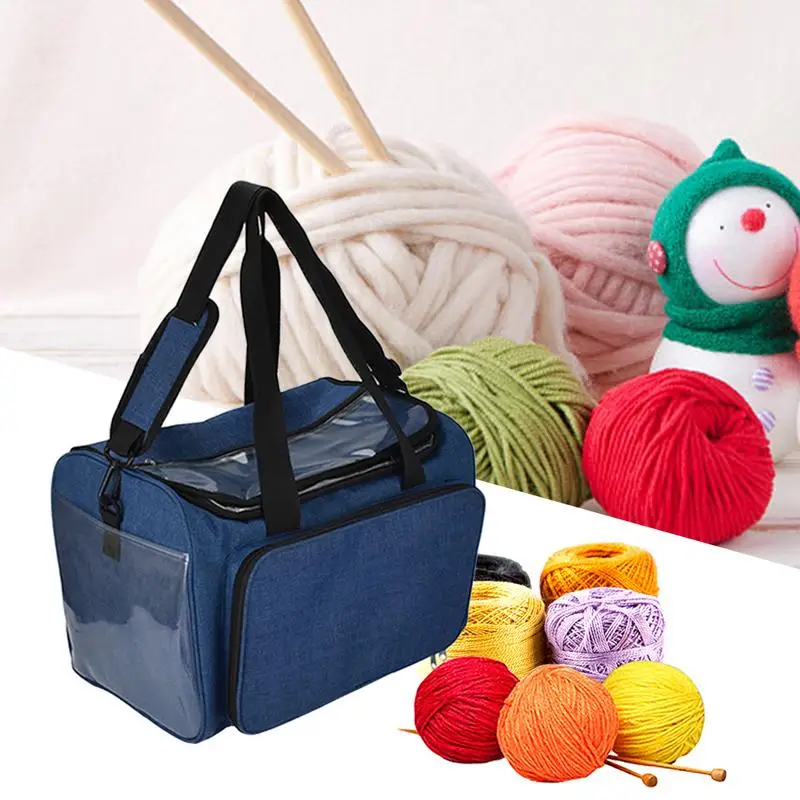 Крепкий светильник, сумка, пряжа, Бытовая сумка для хранения, переносная сумка, чехол для хранения, для вязания крючком, спицами, швейными аксессуарами