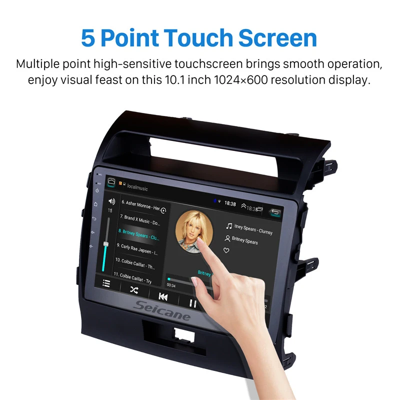 Clearance Seicane 10.1" Android 8.1 Car Multimedia Player For Toyota Cruiser FJ 2007 2008-2017 Auto Radio GPS Navigation USB AUX WIFI DVR 2