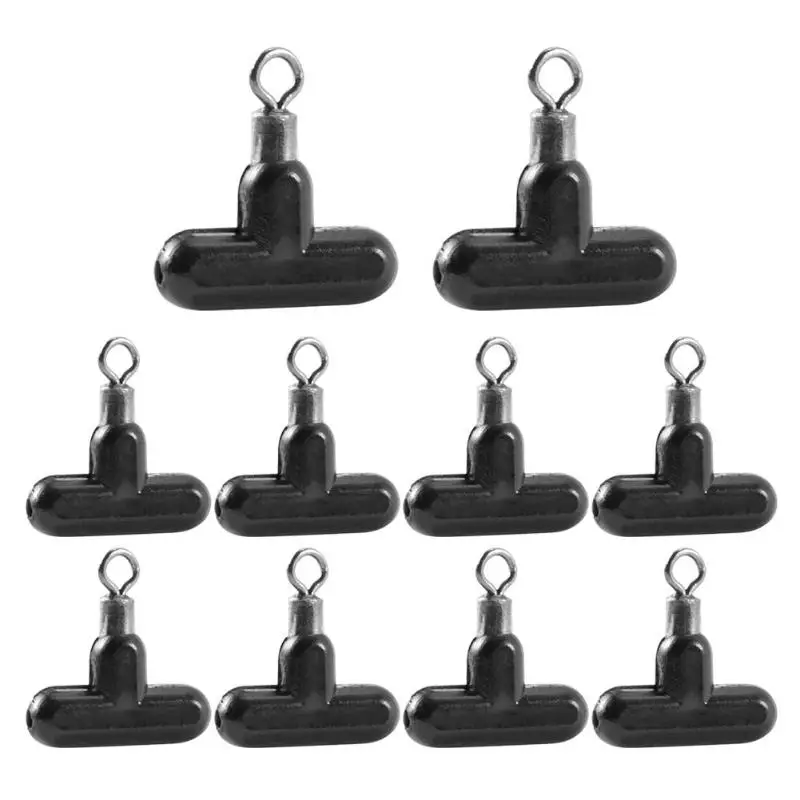 

10pcs/set Fishing Hook T-shaped Connector Barrel Bearing Swivels Rolling Swivels Ring Snap Pins Fishing Tackle Accessories