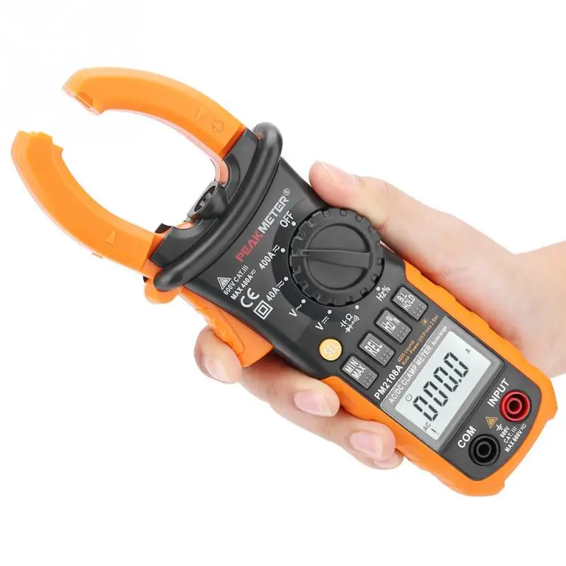 Цифровой тестер PEAKMETER PM2108A ручной измеритель напряжения сопротивления емкости