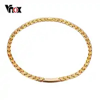 Vnox 18" Health Care Choker Necklace Magnetic Power Energy Jewelry Magnets Germanium