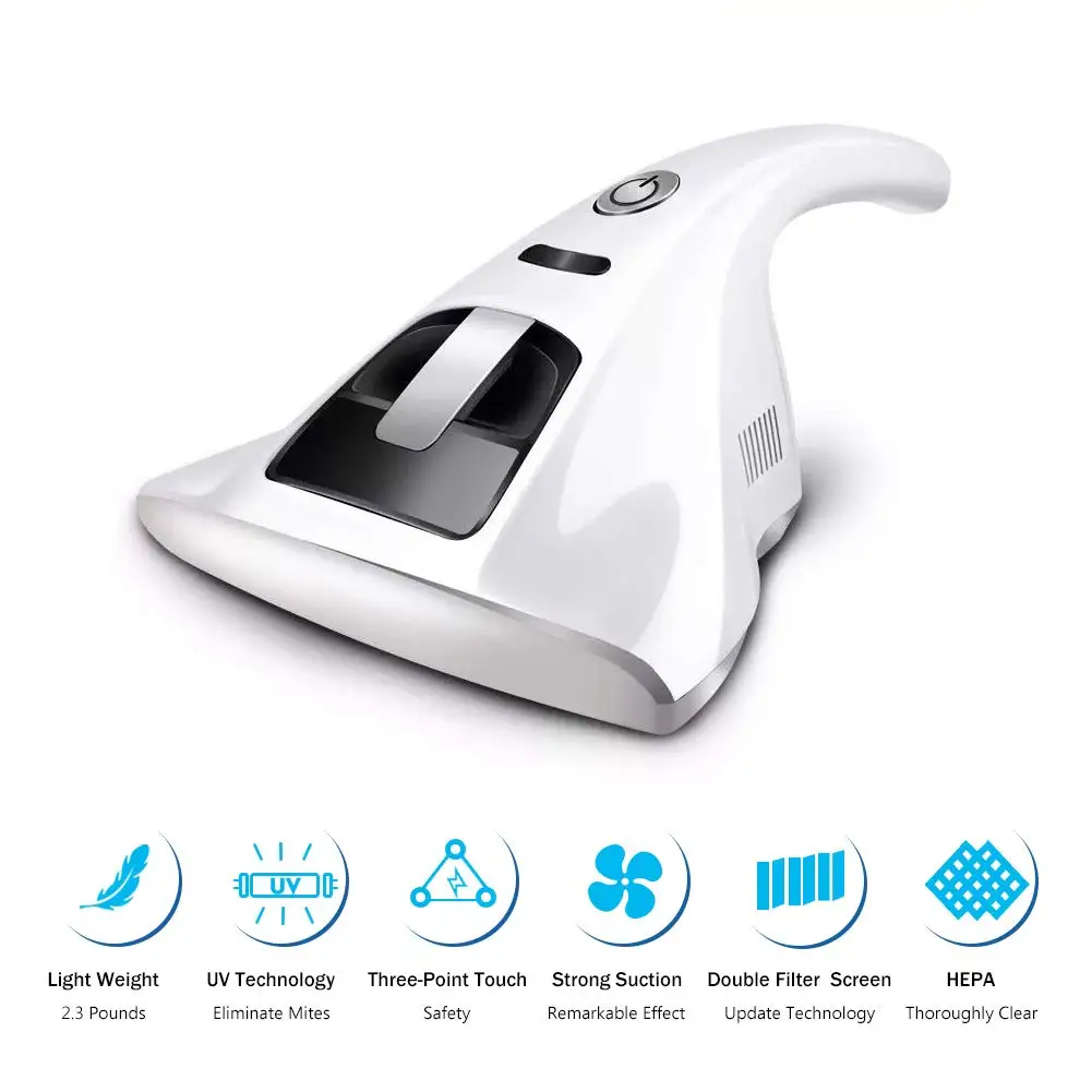 

Portable Anti-Dust Mites Uv Vacuum Cleaner,Household Handheld Uv Vacuum Cleaner,Anti-Bacterial (Eu Plug)