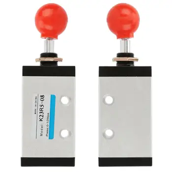 

G1/4 K23R5-08 Hand Push Pull Manual Control Pneumatic Valve 2 Position 3 Way