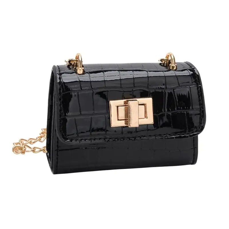 Модные блёстки для маленьких девочек мини кошелек цепи Crossbody сумки на плечо