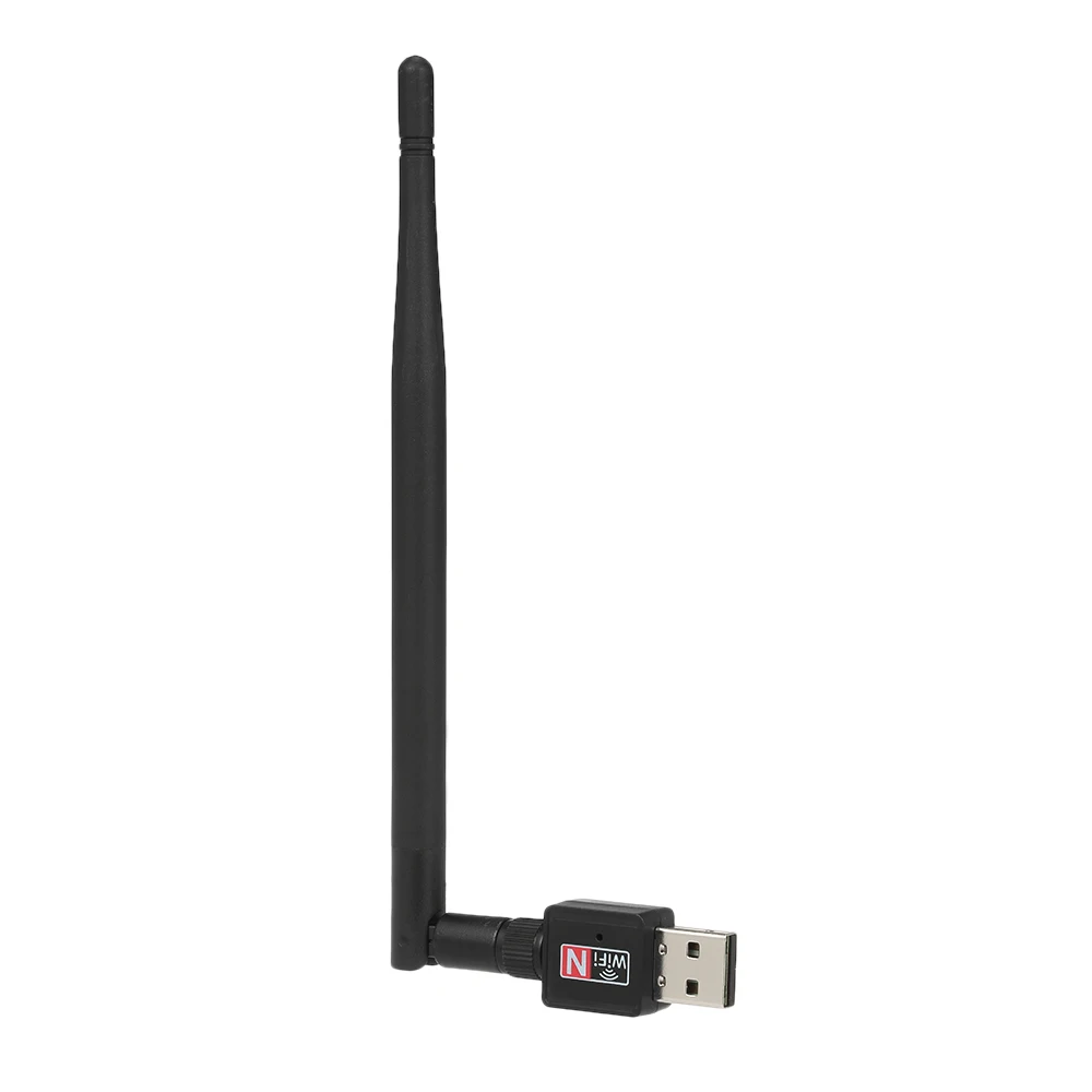 Беспроводной USB Wi Fi адаптер 600 Мбит/с 802.11b/G/N со съемной антенной 2 дБи|SmartTV-стики и