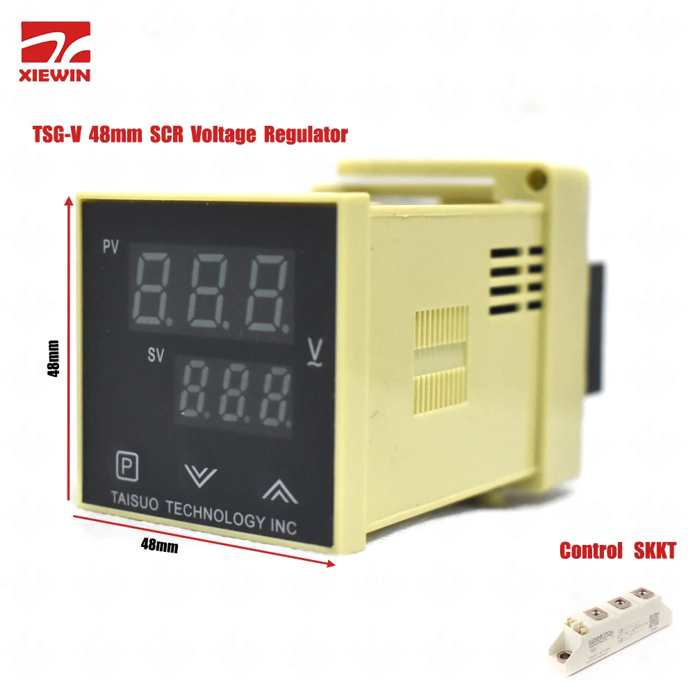 

Free Shipping TSG-V 48mm SCR Voltage Regulator used with SKKT silicon module for PET Blow Moulding machine