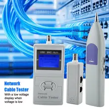 SML-8828 переносной цифровой ЖК-дисплей сети кабельная проводка метр тестер трекер детектор сетевой кабель тестер цифровой линии finder