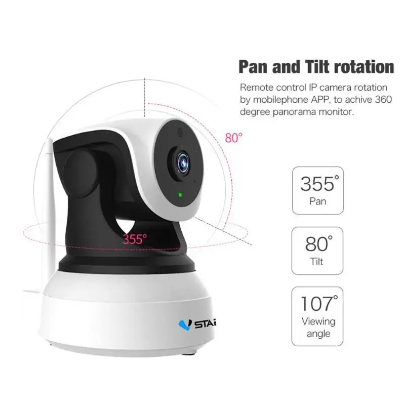 

VStarcam C24S HD 2MP Wifi IP Camera Eye4 Web Cam PTZ 1080P CCTV Camera Wi fi SD card Ipcam Pet Wireless Night Vision P2P Onvif