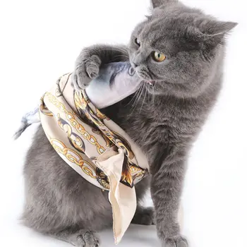 

Pet Cat Kitten Teaser Funny Simulation Fish Playing Toy Catnip Toy Pillow Doll