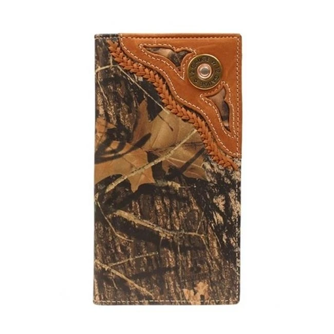 Nocona Rodeo Камо Shotgun Shell кружева махровый дуб кошелек |