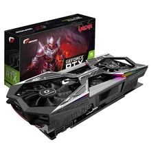 Новая красочная видеокарта iGame GeForce RTX 2070 Vulcan X OC GDDR6 8G 256Bit Base 1410MHz Boost 1815MHz 2 вентилятора ЖК-экран