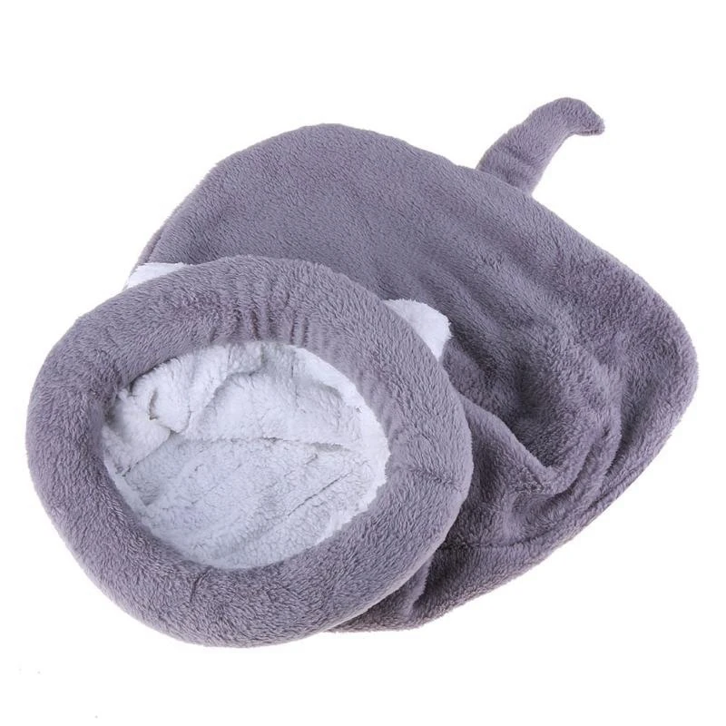 Pet Dog House Bed Cat Sleeping Bag Fleece Warm Lovely Soft Mat Cushion Kennels Supplies | Дом и сад