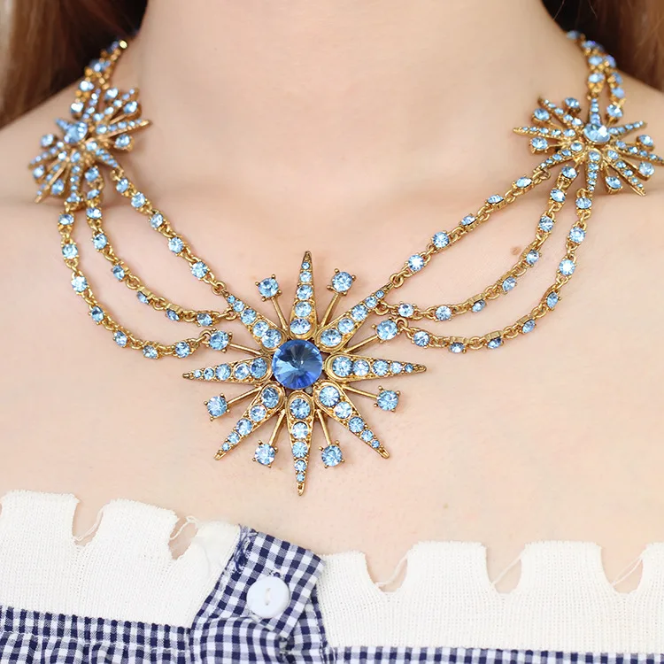 

Free shipping luxury crystal necklace earings