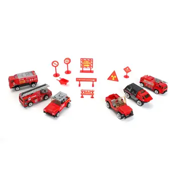 

Mini Rescue Fire Engine Emergency Truck Model Toy Set Vehicle Models With Accessories Fire Engine Model Toy Set Gift For Kids